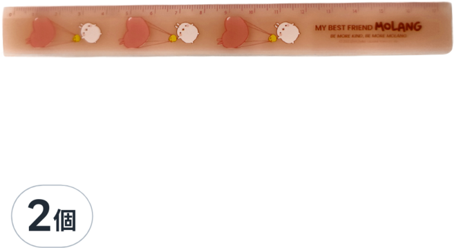 MOLANG 萌浪兔 尺 17cm, 粉色, 2個