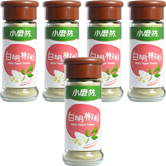 小磨坊 白胡椒粉, 25g, 5瓶
