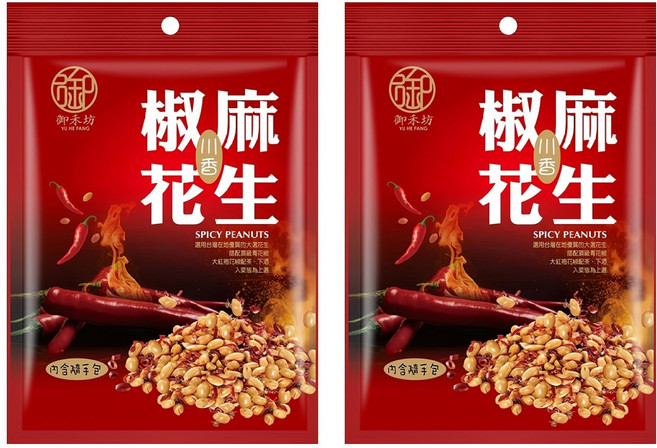 御禾坊 川香椒麻花生 120g, 2包