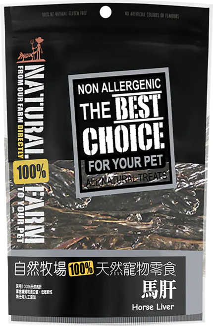 NATURAL FARM 自然牧場 紐西蘭天然零食, 馬肝, 100g, 1包