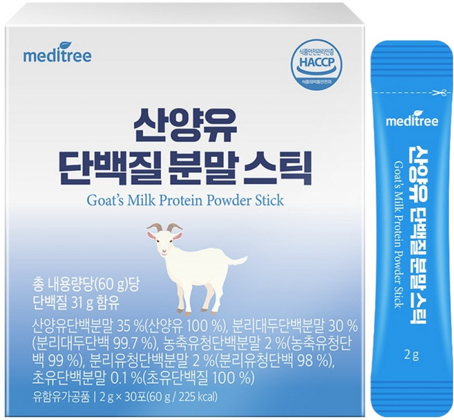 meditree 羊奶蛋白粉隨身包 30入, 60g, 1盒