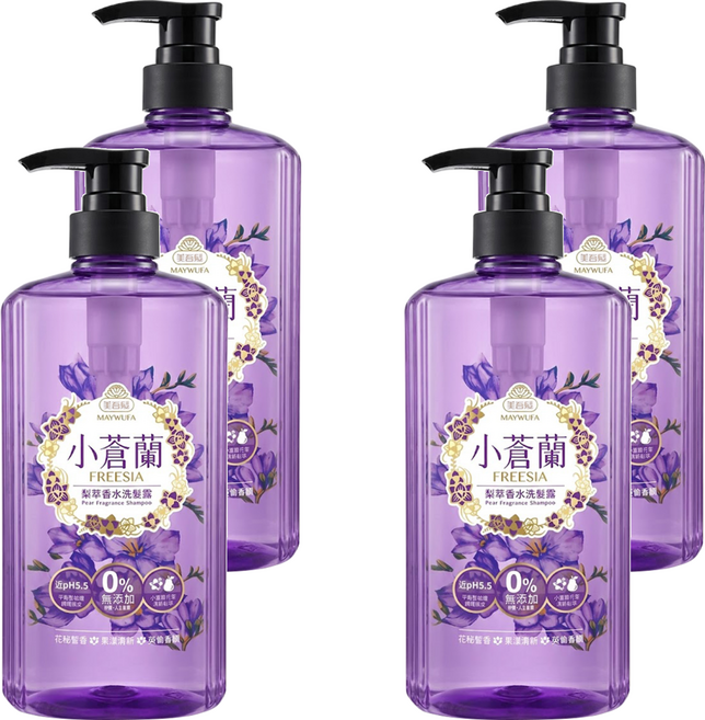 美吾髮 梨萃香水洗髮露 小蒼蘭, 700ml, 4瓶