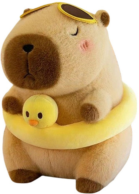 DADALAND 水豚娃娃, 鴨子泳圈, 30cm, 1個