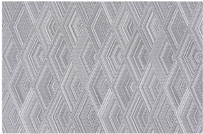 好物良品 典雅系列 輕奢紡織紋理PVC餐桌墊, 29 x 44cm, 灰色麟紋, 1個