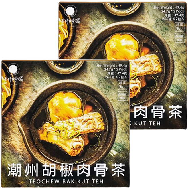香料共和國 潮州胡椒肉骨茶, 49.4g, 2盒