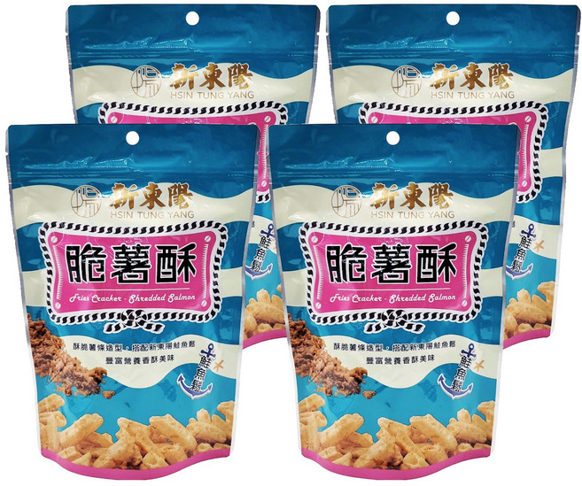 新東陽 脆薯酥 鮭魚鬆口味, 80g, 4包