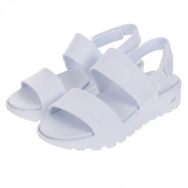 SKECHERS 女款 ARCH FIT FOOTSTEPS 涼鞋 111380WHT, 白色, 26cm