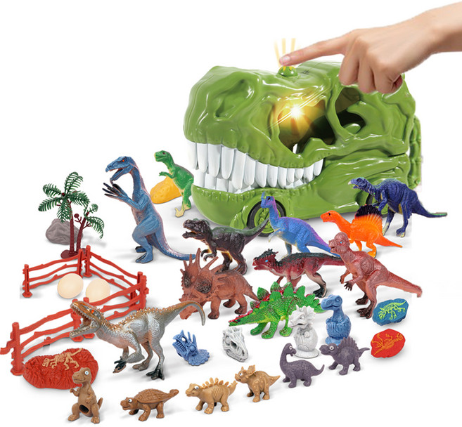TOY GATE 暴龍公園 汽車 恐龍公仔 45款套組, 1套