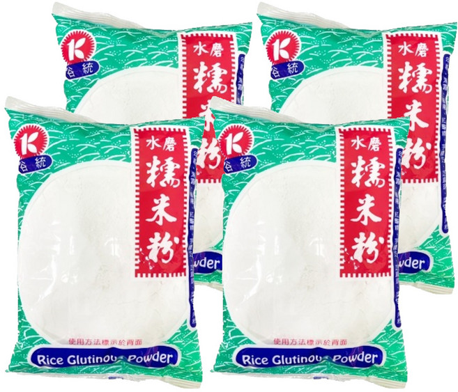 GT 谷統食品 水磨糯米粉, 600g, 4入