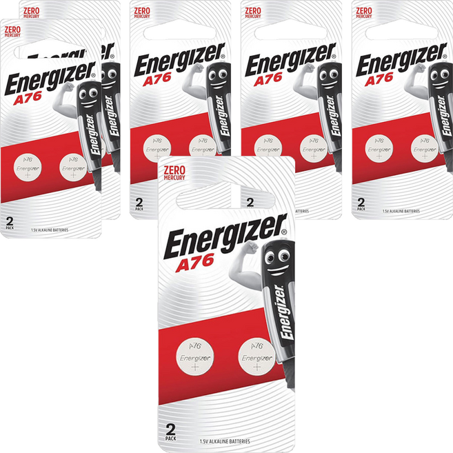Energizer 勁量 鈕扣型鋰電池 A76, 2顆, 6組