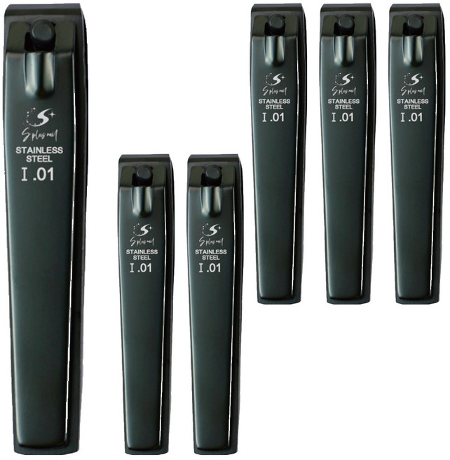 S plus nail 指甲剪 I.01, 不銹鋼色, 6支