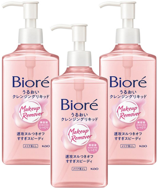 Biore 蜜妮 台灣公司貨 深層卸粧精華露, 230ml, 3瓶