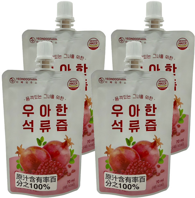 YEONDOOFARM 石榴汁, 70ml, 4包