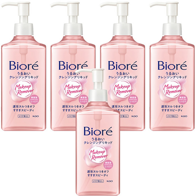 Biore 蜜妮 台灣公司貨 深層卸粧精華露, 230ml, 5瓶