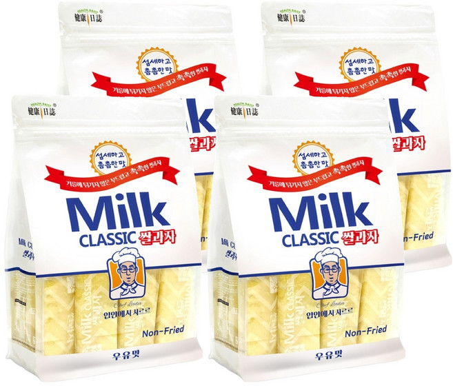 HEALTH DAILY 健康日誌 韓式米餅 牛奶, 240g, 4袋