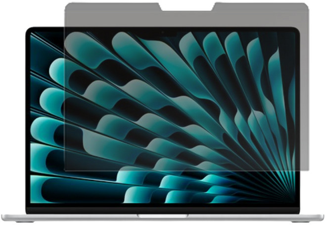 台灣 AIDA MacBook磁吸式防窺抗藍光保護貼 Air 15吋, 黑色, 1個