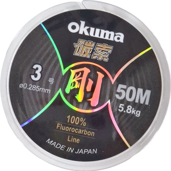 okuma 寶熊釣具 碳素線碳索鋼3.0號 TXG30, 透明色, 1個