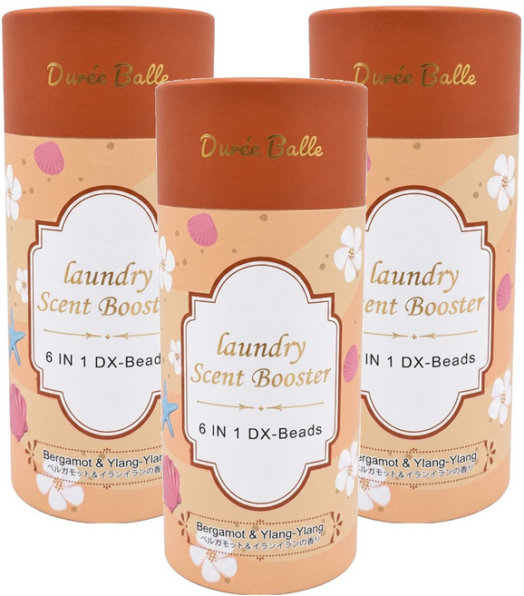 Duree Balle 六合一洗衣香香豆 紙筒 佛手柑 + 依蘭香 360ml, 1入, 3個