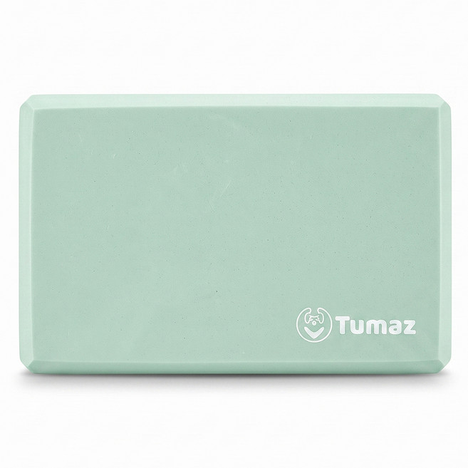 Tumaz 月熊 50D高密度EVA瑜珈磚, 夾心湖綠, 1個