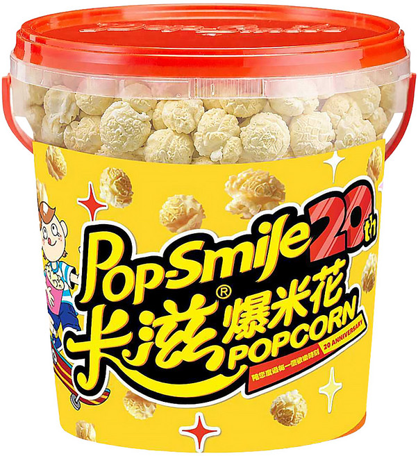 Pop-Smile 卡滋 蘑菇球爆米花 酸奶洋蔥, 150g, 1桶
