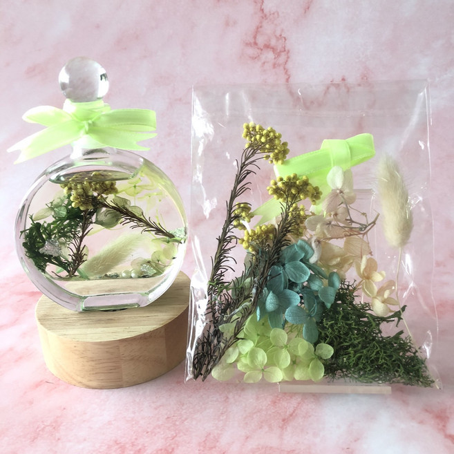 A-ONE 匯旺 浮游花DIY花材包 3包, 森綠微風
