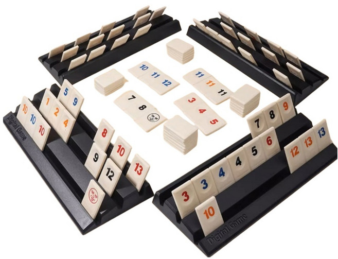 維京小子:拉密數字桌遊牌組, 1組, 紅色