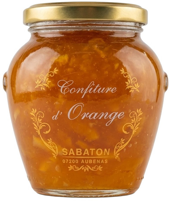 SABATON 頂級天然果醬 橘子, 350g, 1罐