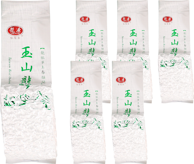 龍源茶品 鑫龍源 玉山龍吟嫩花香高山烏龍茶葉 附提袋, 1組, 6包, 150g