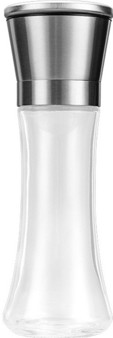 LifeHouse 不鏽鋼研磨瓶 180ml 研磨器 調味瓶 胡椒罐 黑胡椒 粗鹽 玫瑰鹽 1個