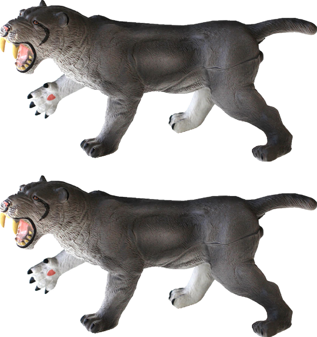 Bandi Toy 柔軟動物 獵虎公仔, 2個