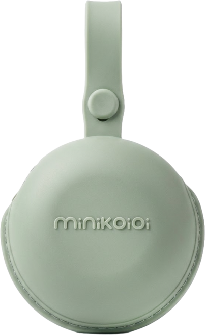 MiNiKOiOi 矽膠奶嘴收納盒, 抹茶綠, 1個