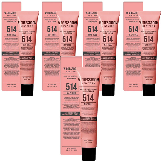 W.DRESSROOM 多麗絲 香氛護手霜 514 五月玫瑰, 50ml, 5個