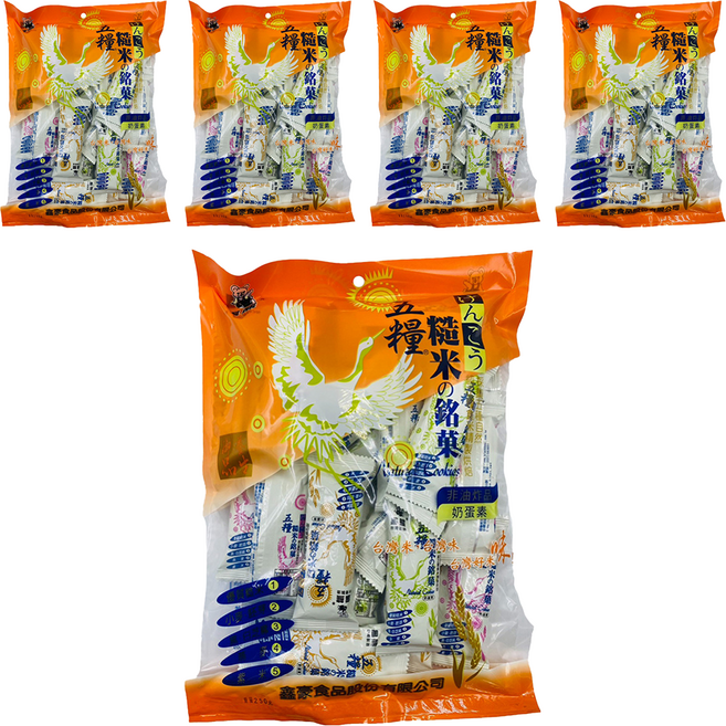 黑熊 五糧糙米, 250g, 5袋