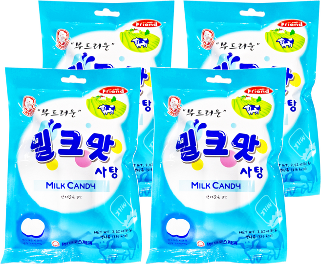 mammos 牛奶糖, 80g, 4袋