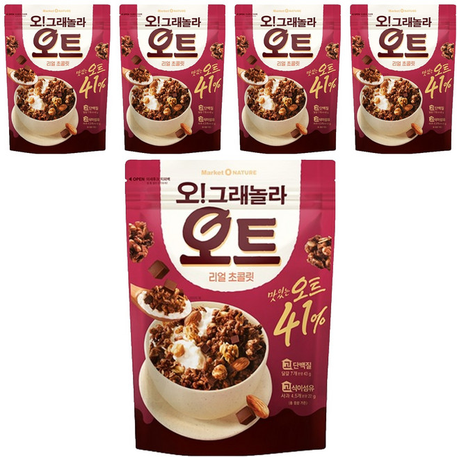 Market O NATURE O'Granola 真巧克力燕麥穀物, 360g, 5個