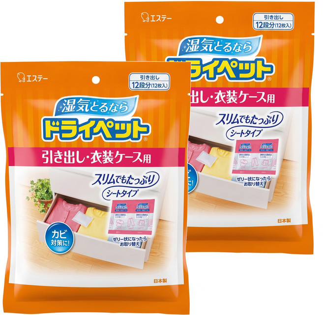 ST 雞仔牌 Drypet 吸濕小包 抽屜衣櫃用 12入, 300g, 2包