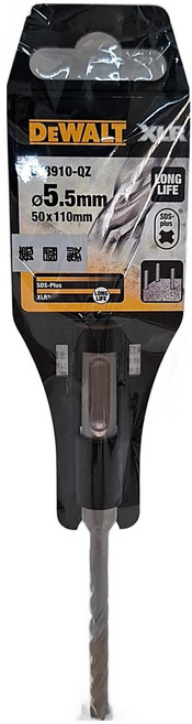 DEWALT 得偉 5.5X110 四溝四刃水泥鑽頭 DT8910-QZ, 1入