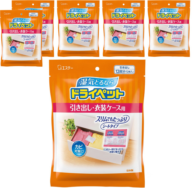 ST 雞仔牌 Drypet 吸濕小包 抽屜衣櫃用 12入, 300g, 6包