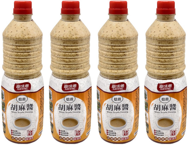 FLAVOR FULL 富味鄉 焙煎胡麻醬, 1kg, 4瓶