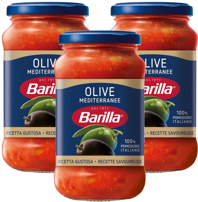 Barilla 百味來 橄欖義大利麵醬, 400g, 3個
