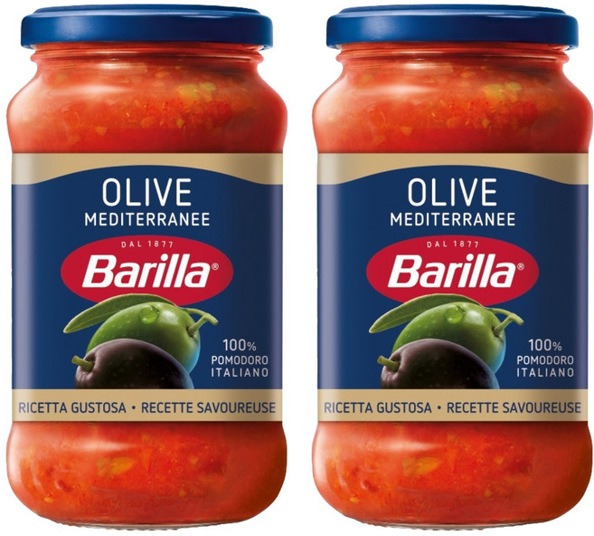 Barilla 百味來 橄欖義大利麵醬, 400g, 2個