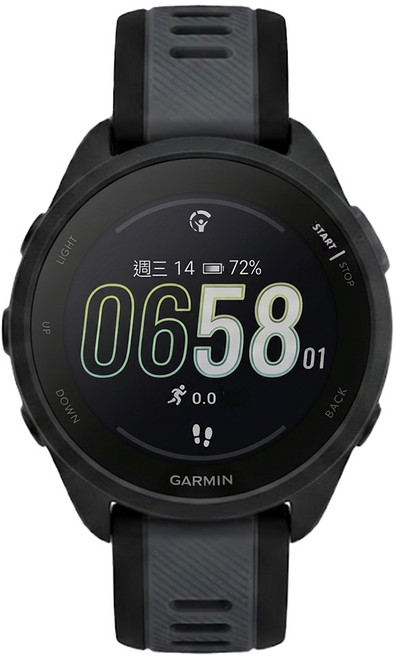 GARMIN FORERUNNER 165 MUSIC GPS智慧心率跑錶, 無畏黑, 1.2吋, GPS + 藍牙