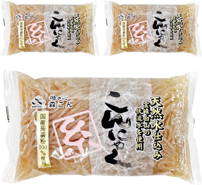 MORIKON 蒟蒻絲 黑色, 200g, 3包