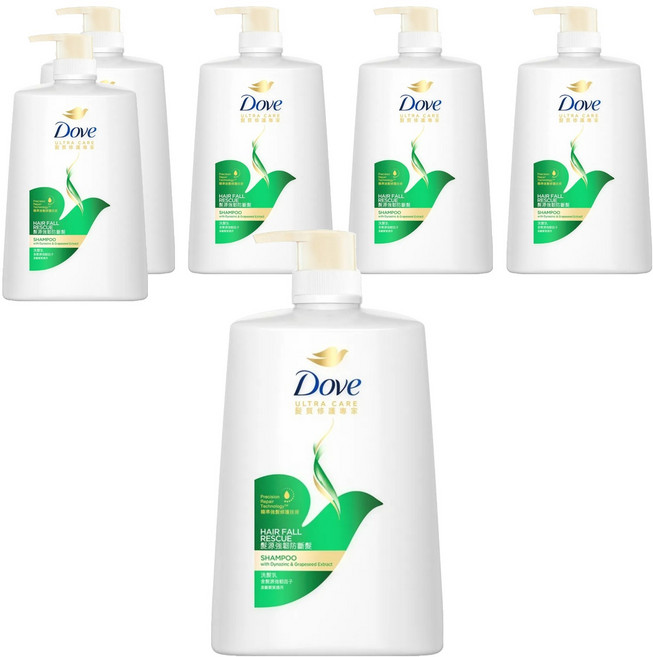 Dove 多芬 髮源強韌防斷髮洗髮乳, 1L, 6瓶