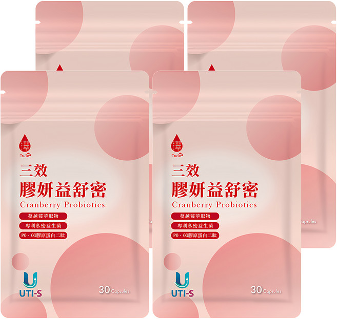 Tsuie 日濢 三效膠妍益舒密膠囊 380mg, 30顆, 1.5g, 4包