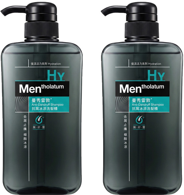 MENTHOLATUM 曼秀雷敦 抗屑冰涼洗髮精 薄荷 + 柑橘, 2瓶