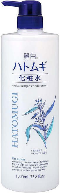 KUMANO 熊野油脂 薏仁透明感水嫩化妝水, 1000ml, 1瓶