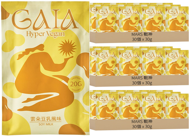 MARS 戰神 GAIA 超級植物蛋白 雲朵豆乳風味, 30g, 90個