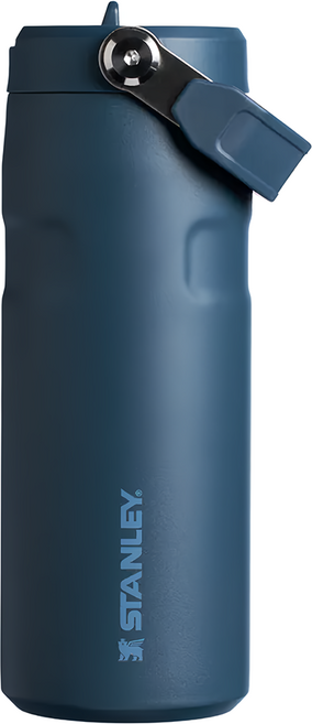 STANLEY 台灣公司貨 輕重力系列 IceFlow Aerolight 摺疊吸管杯, 海軍藍, 470ml, 1個