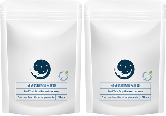 米胚芽GABA + 色胺酸好好眠複方膠囊 400mg, 2個, 30顆